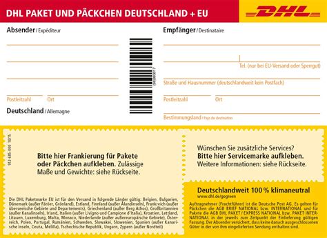 dhl paket nach niederlande versenden